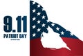 Soldier silhouette memorial day. Patriot Day poster or banners Ã¢â¬â On September 11.